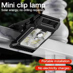 1PCS Solar Sensor Motion Light Outdoor Clip on Lawn Lamp Waterproof Work Light Camping Household Garden Lighting Courtyard Lamp